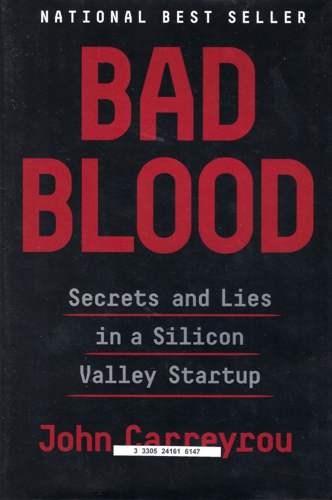 Book Cover of Bad Blood by John Carreyrou